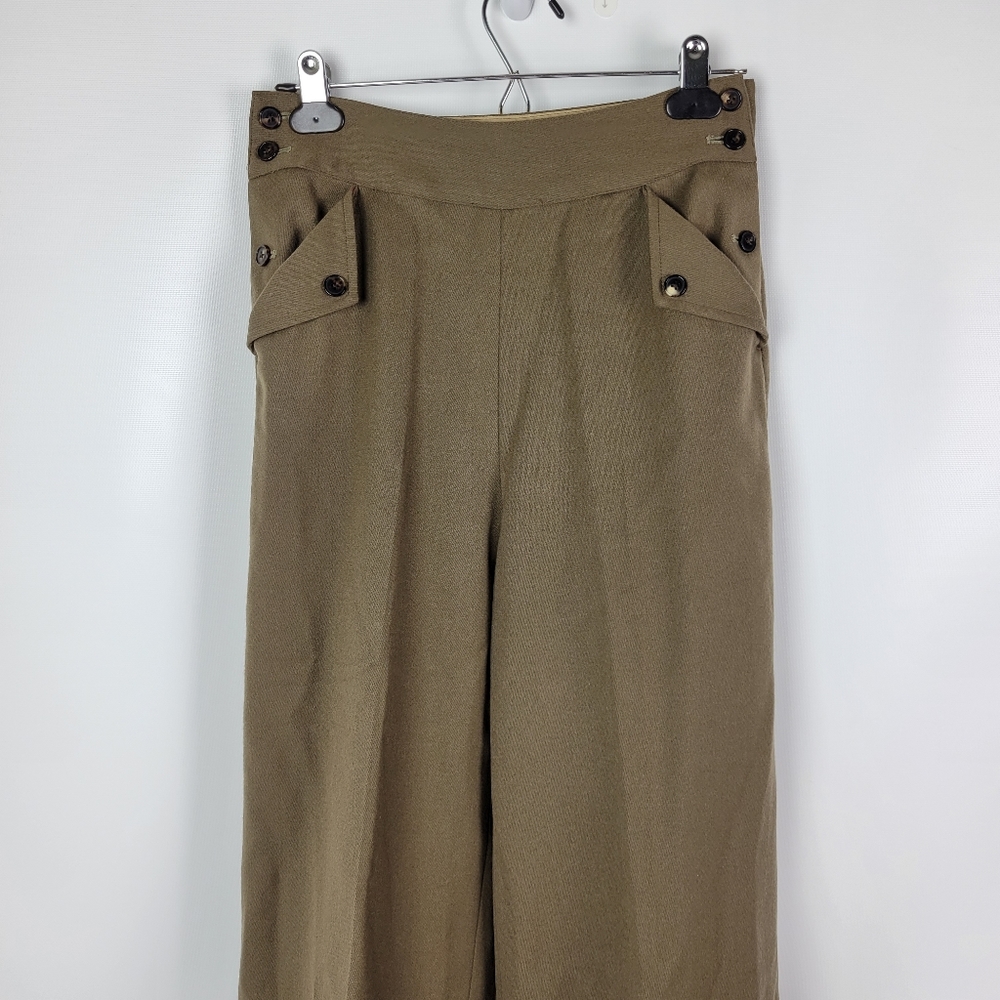 RALPH LAUREN Purple Label Collection Wide Leg Pants Sz 2 - Picture 8 of 15